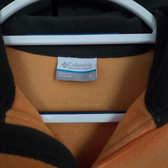 Columbia‎ Mens Fleece Pullover Jacket Yellow Black Outdoors Small S - Picture 4 of 9